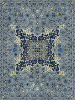 alto nodo 7628-oriental4 - handgefertigter Teppich,  persisch (Indien), 40x40 3ply Qualität